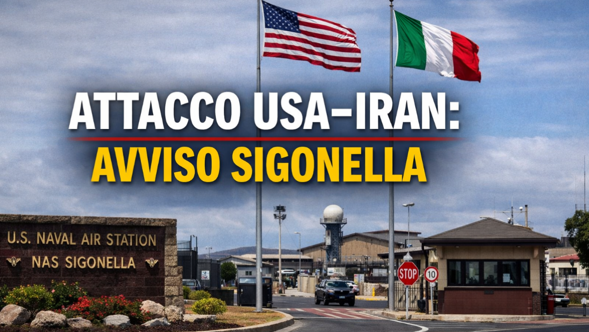 Attacco Usa all’Iran, messaggio dalla base di Sigonella: “Restate vigili e mantenete un basso profilo” - 