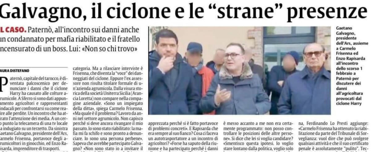 Paternò, doppia replica dopo l’articolo de La Sicilia: Frisenna e Rapisarda smentiscono e chiariscono la loro presenza all’incontro con Galvagno - 