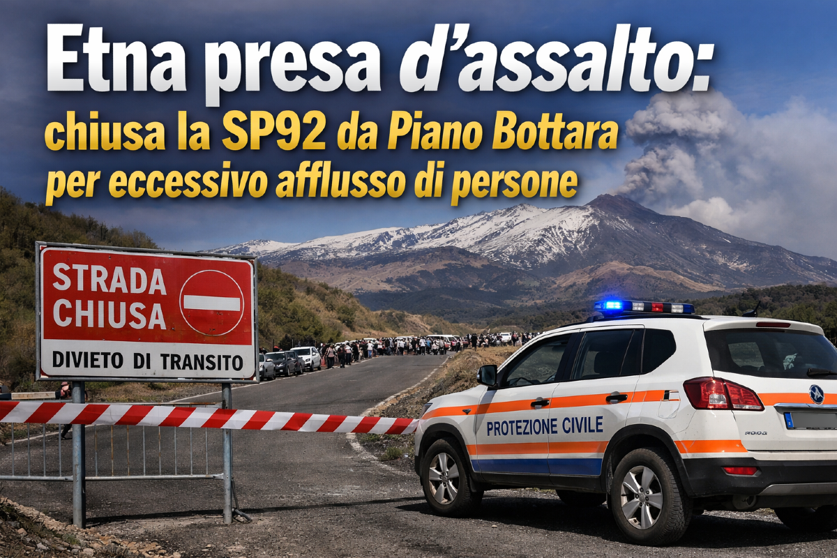 Etna presa d’assalto: chiusa la SP92 da Piano Bottara per eccessivo afflusso di persone - 