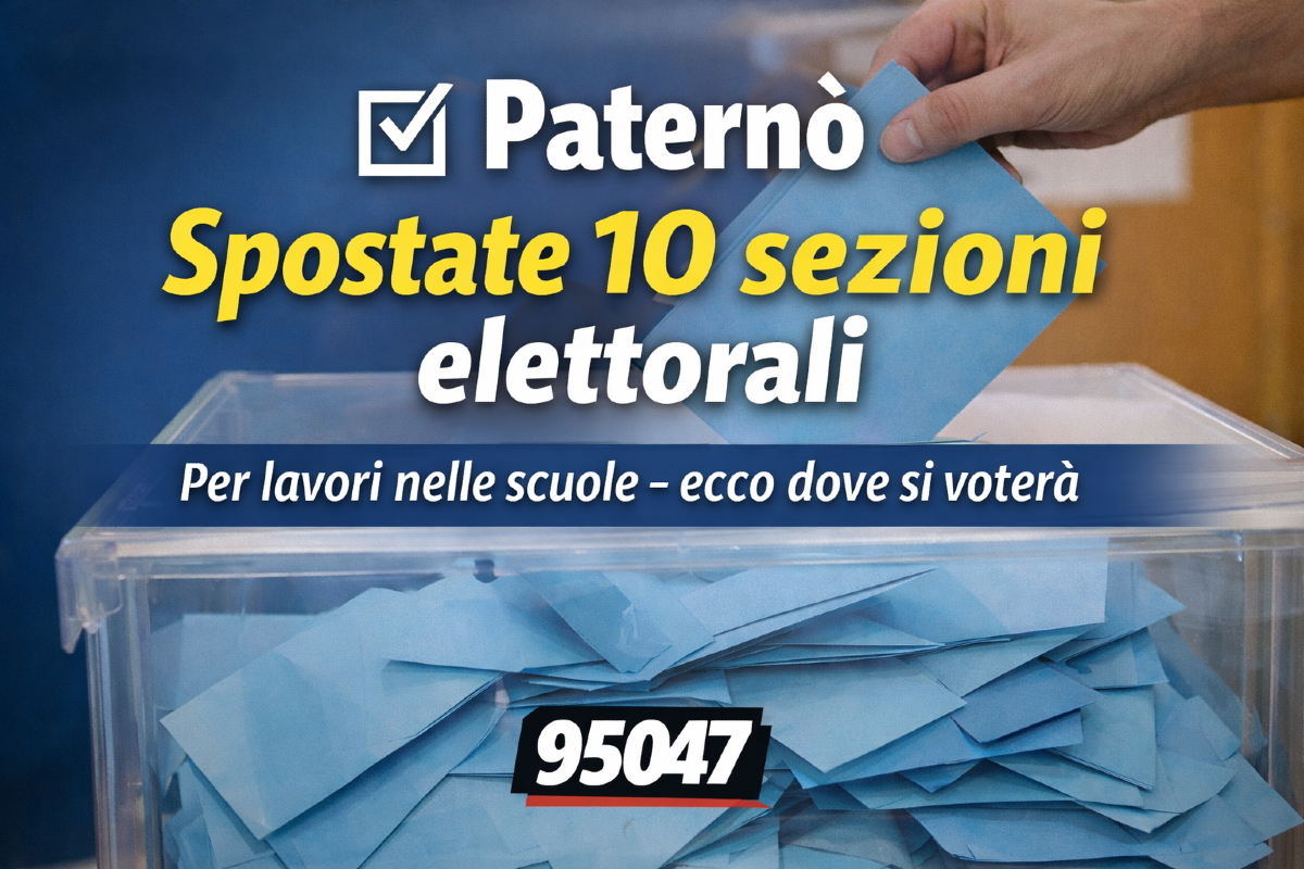 Paternò, spostate 10 sezioni elettorali: ecco tutte le modifiche - 