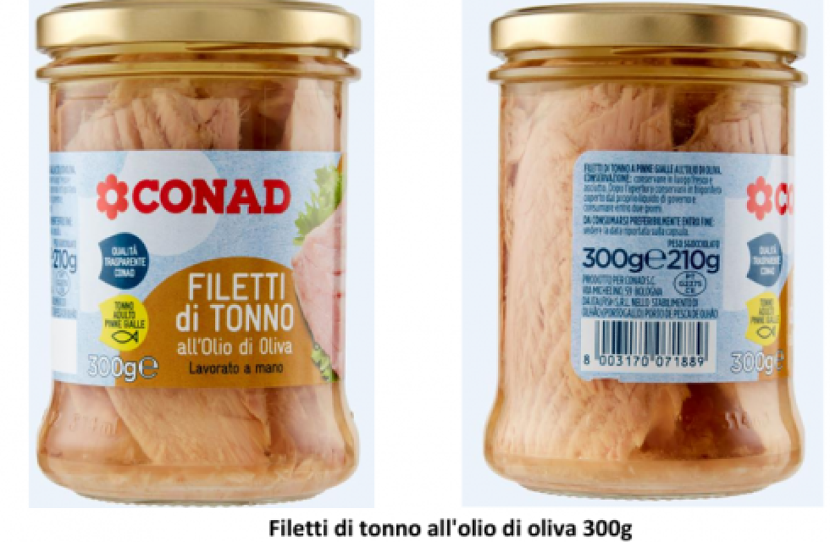 Tonno richiamato dai supermercati Conad: possibile presenza di corpi estranei nel barattolo - 