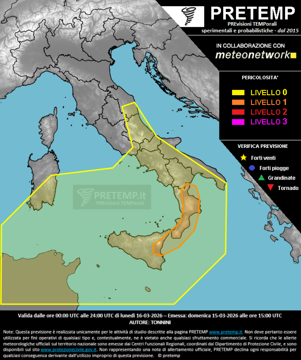 🔴 Allerta PRETEM per maltempo: nel Catanese possibili oltre 200 mm di pioggia in 24 ore - 