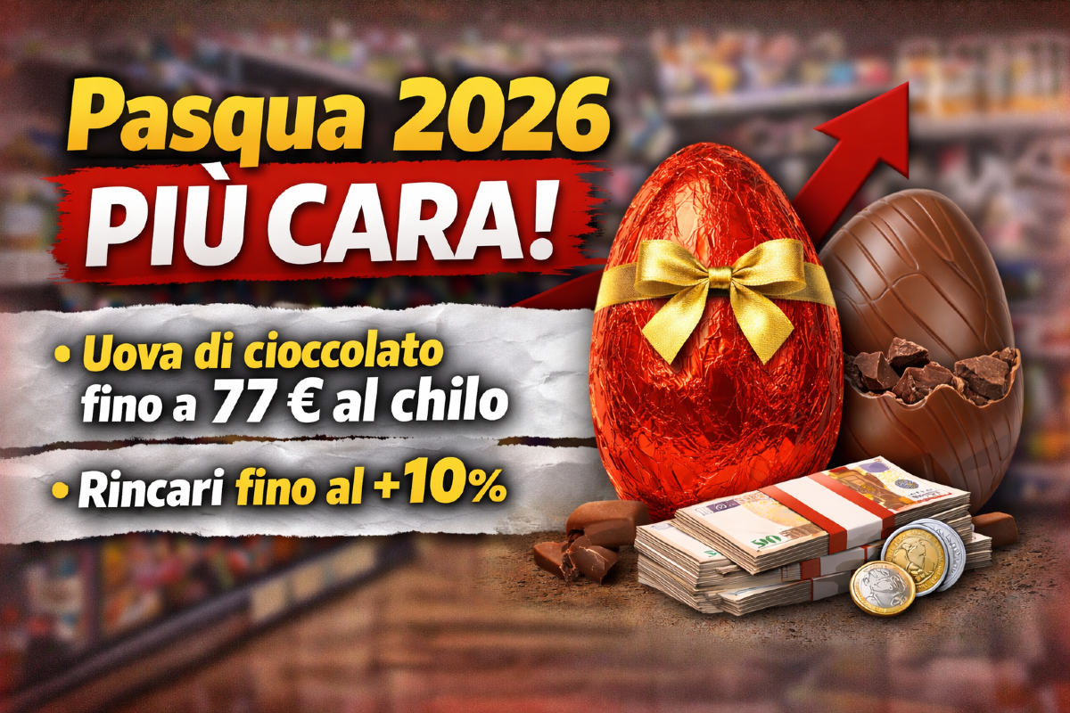 Pasqua 2026 più cara: uova di cioccolato fino a 77 euro al chilo, rincari fino al 10% - 