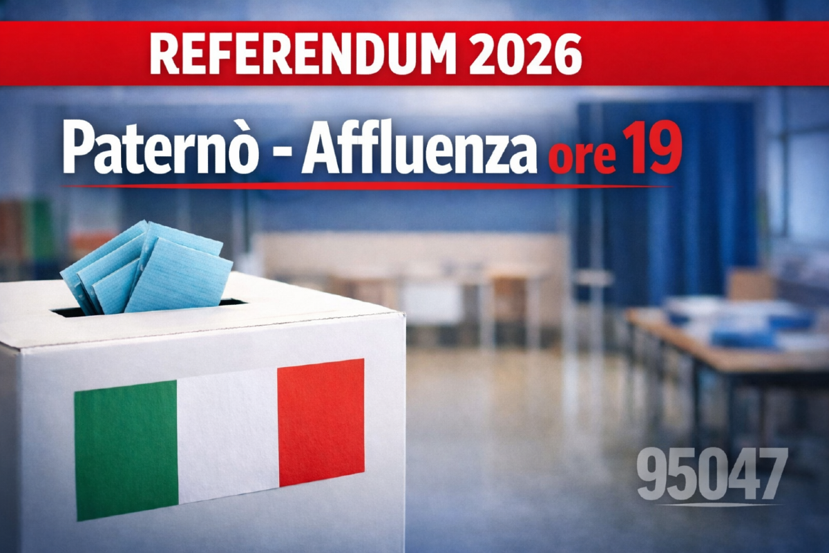 PATERNO’ AL 25,87% ALLE ORE 19 – I DATI SULL’AFFLUENZA AL REFERENDUM 2026 - 
