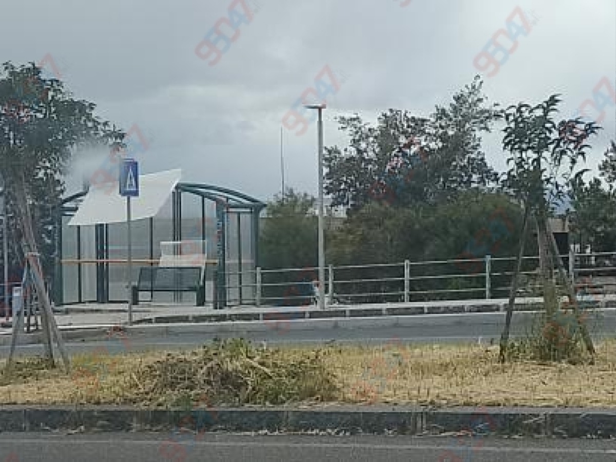 SEGNALAZIONE LETTORI – Tettoia del bus pericolante a Corso del Popolo: scatta l’allarme - 