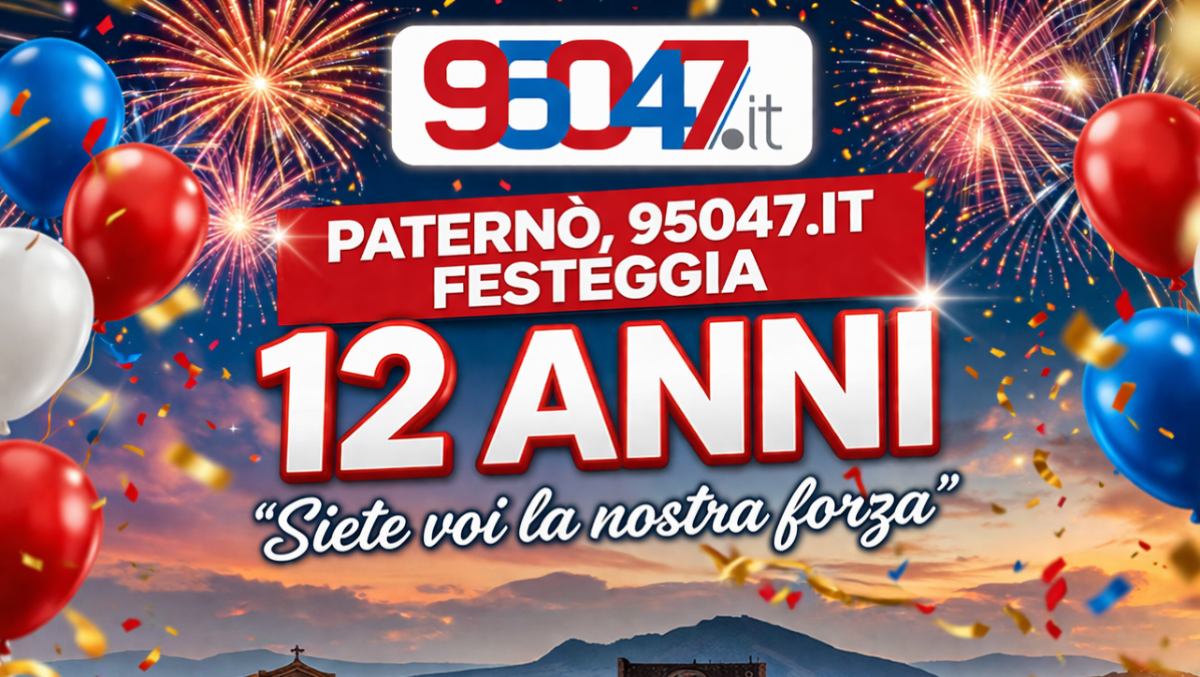 Paternò, 95047.it  festeggia 12 anni: “Siete voi la nostra forza” - 
