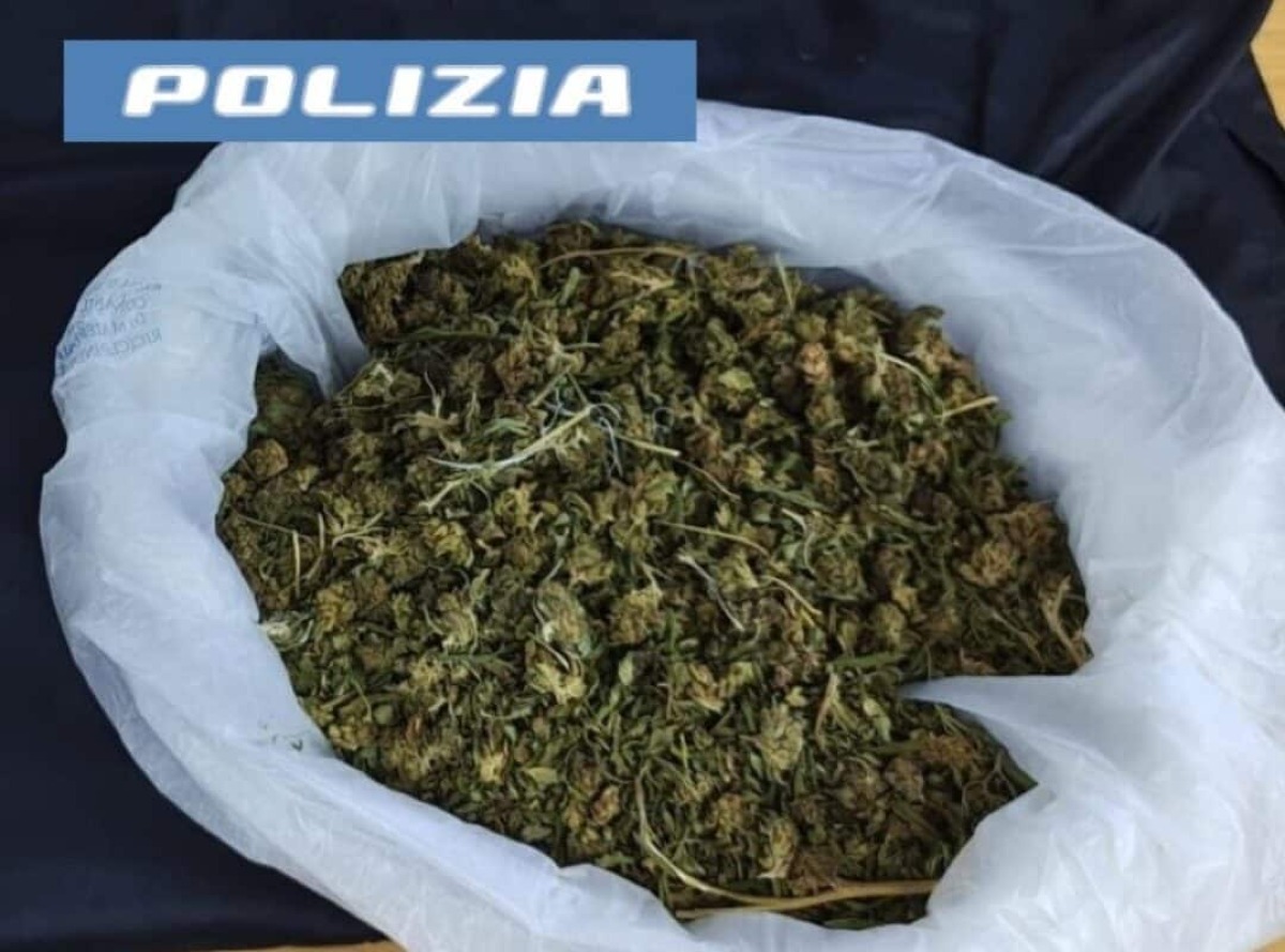 Adrano, garage trasformato in deposito di droga: arrestato 37enne con 125 grammi di marijuana nascosti in una borsa frigo - 
