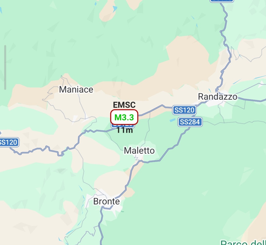 🚨 ULTIM’ORA – TERREMOTO IN SICILIA: scossa 3.3 vicino Maletto, avvertita nella zona etnea - 