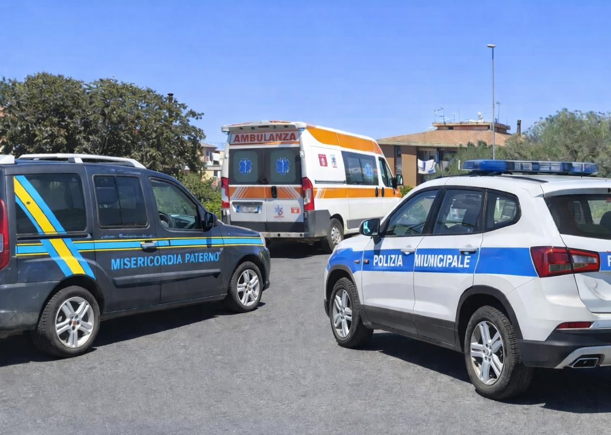 Paternò, lieto fine: il senzatetto accetta l’aiuto, decisivo intervento di Misericordia, Polizia Locale, 118 e Caritas - 