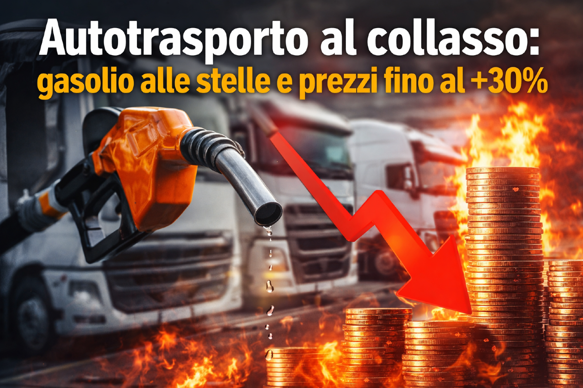 Autotrasporto in ginocchio: gasolio alle stelle e prezzi che esplodono fino al 30% - 