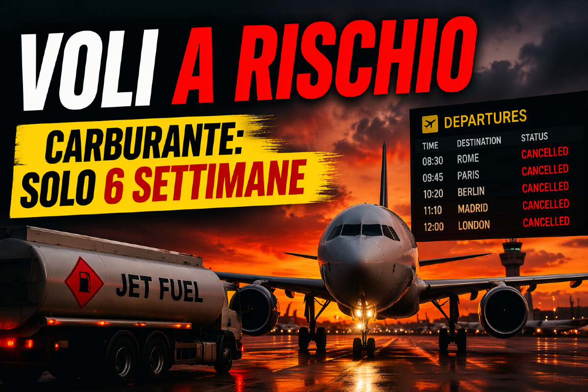 Europa senza carburante per aerei: scorte per 6 settimane, voli a rischio e prezzi in aumento - 