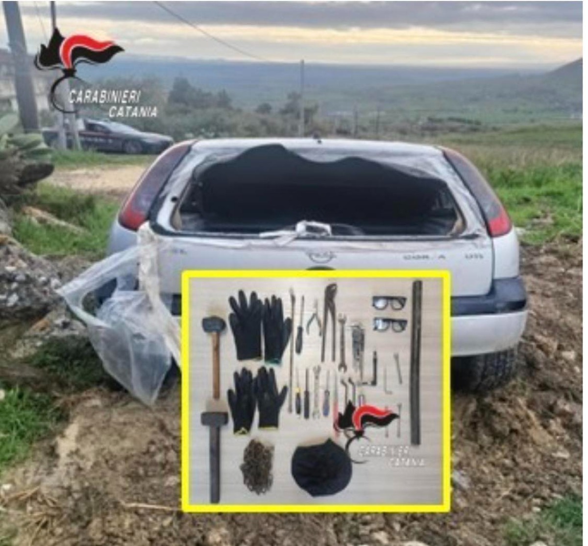 Ramacca, sperona l’auto dei Carabinieri e fugge nelle campagne: denunciato 60enne - 