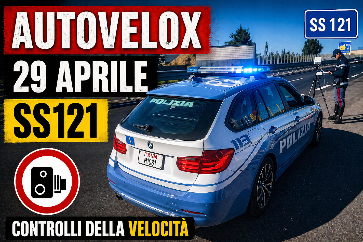 🚗 Domani autovelox sulla SS121: il calendario settimanale della Polizia Stradale - 