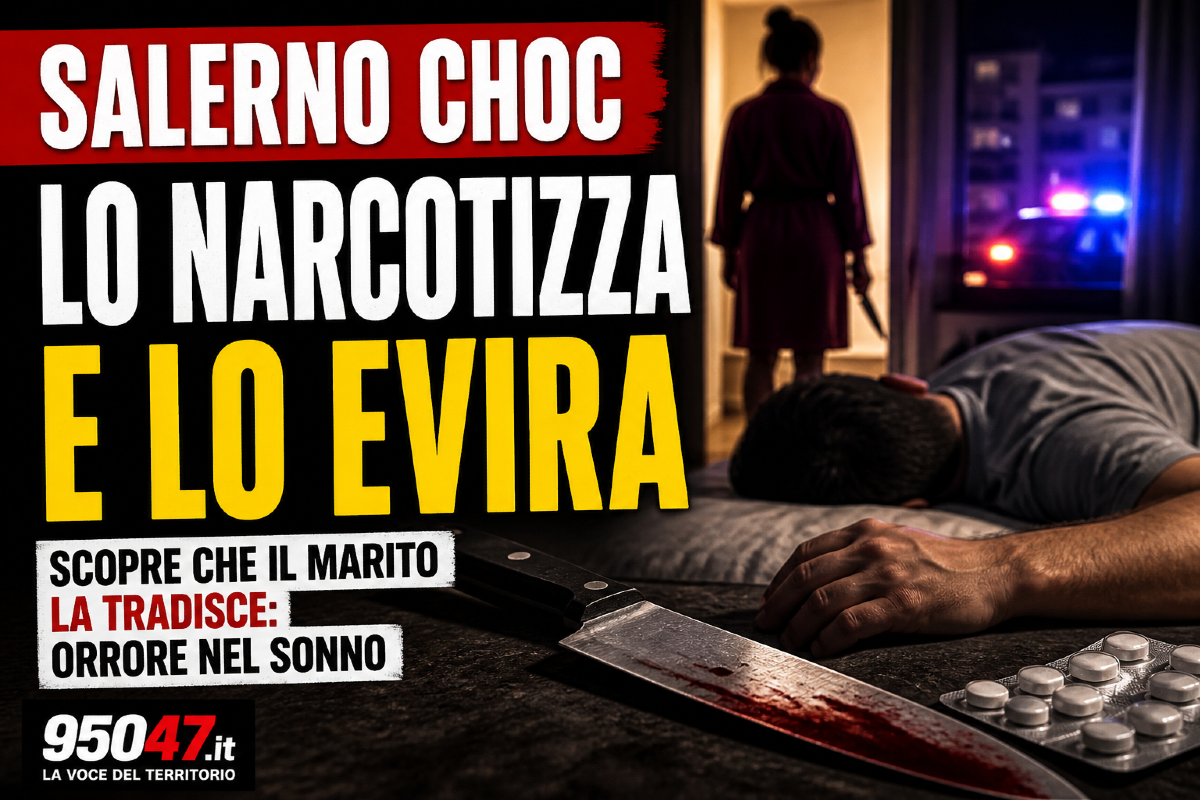 Salerno. Scopre che il marito la tradisce: lo narcotizza e lo evira nel sonno con un coltello - 