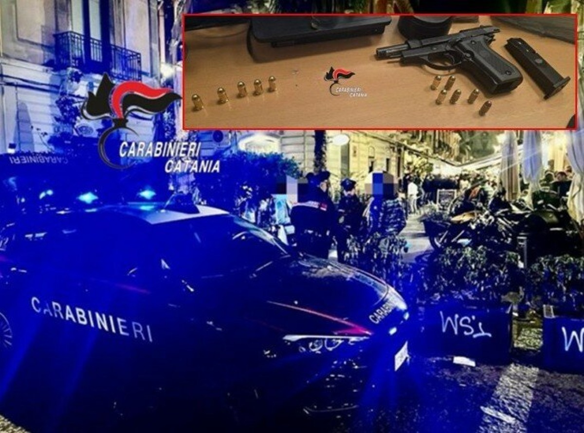 Catania, fermato davanti a un pub: pistola nascosta, arrestato 22enne - 