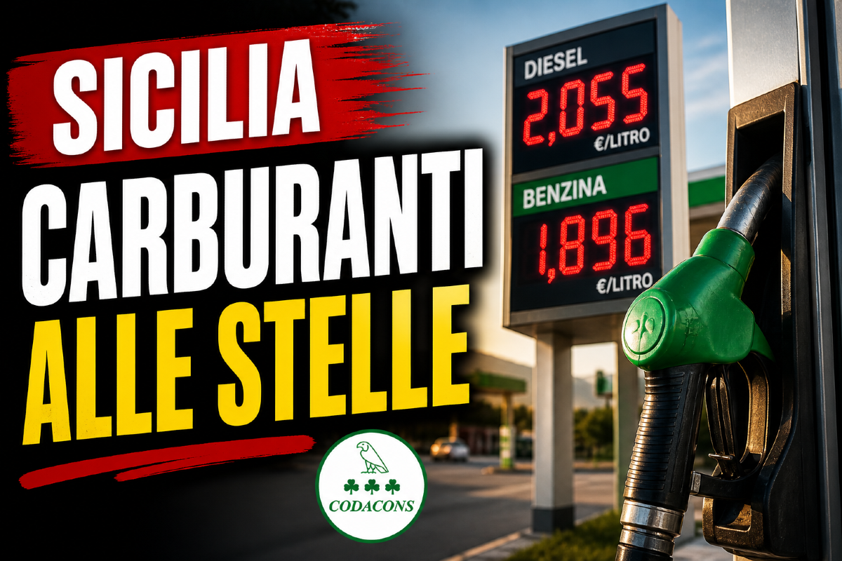 Sicilia, benzina e diesel sempre più cari: il Codacons lancia l’allarme - 