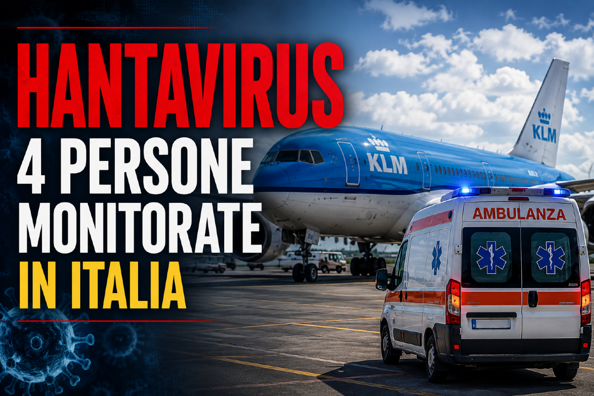 🚨 Hantavirus, 4 persone monitorate in Italia dopo il volo con la donna morta in Sudafrica - 