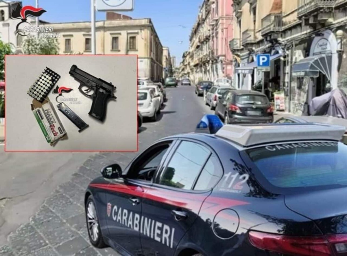 UOMO ARMATO IN STRADA A CATANIA: PANICO TRA I PASSANTI, 47ENNE ARRESTATO - 