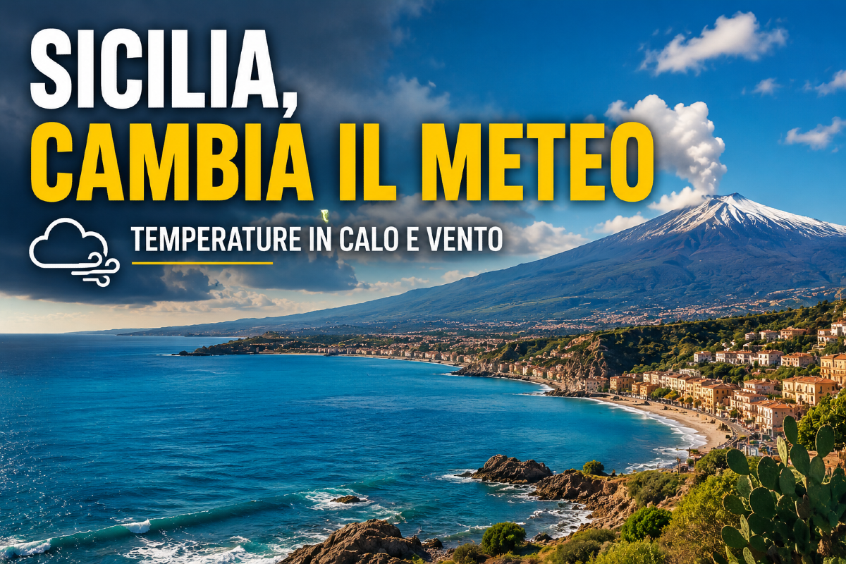Sicilia, cambia il meteo: calano le temperature e torna il vento - 