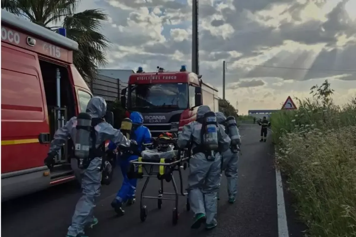 Catania, simulata nube tossica alla 3Sun: maxi esercitazione d’emergenza nella zona industriale - 