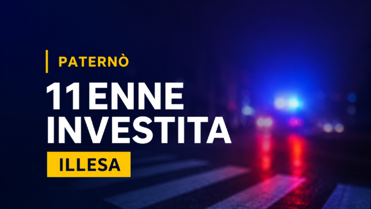 Paternò, bambina di 11 anni investita ieri sera in piazza Indipendenza: illesa - 