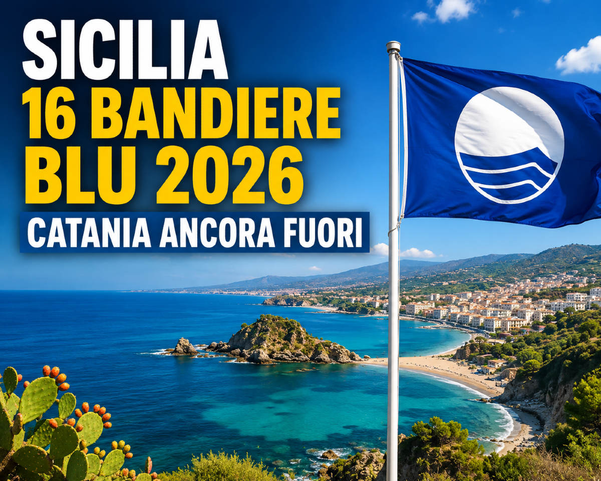 Sicilia, 16 Bandiere Blu 2026: Catania ancora fuori - 