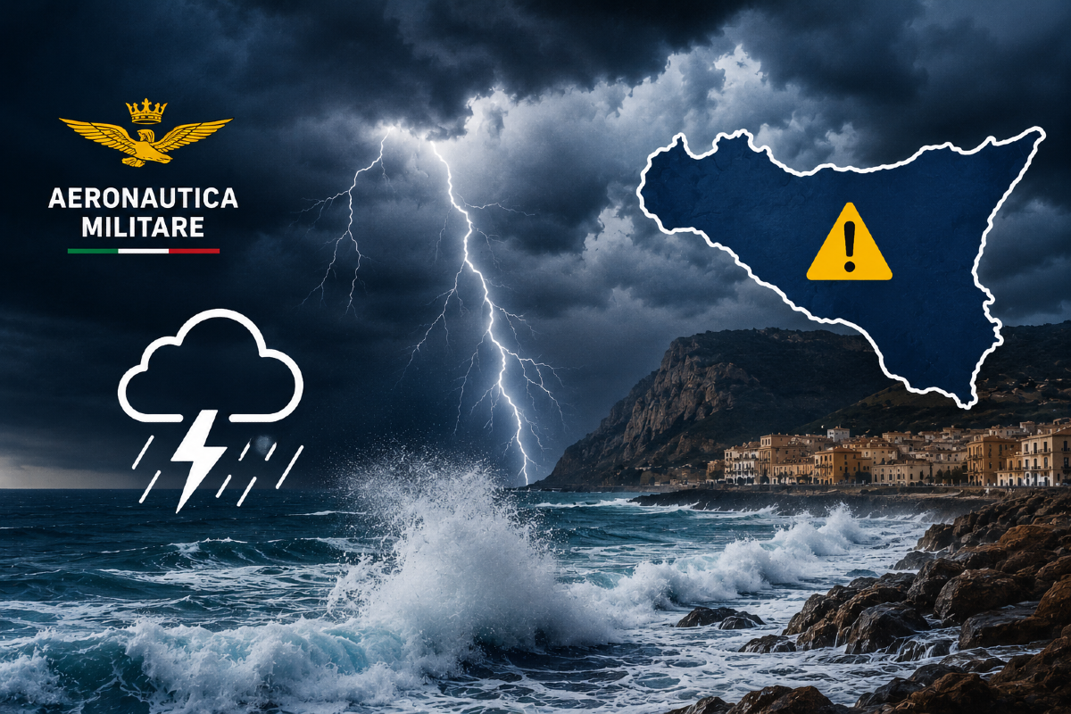 Aeronautica Militare, forte vento e mareggiate in Sicilia: scatta l’allerta meteo - 