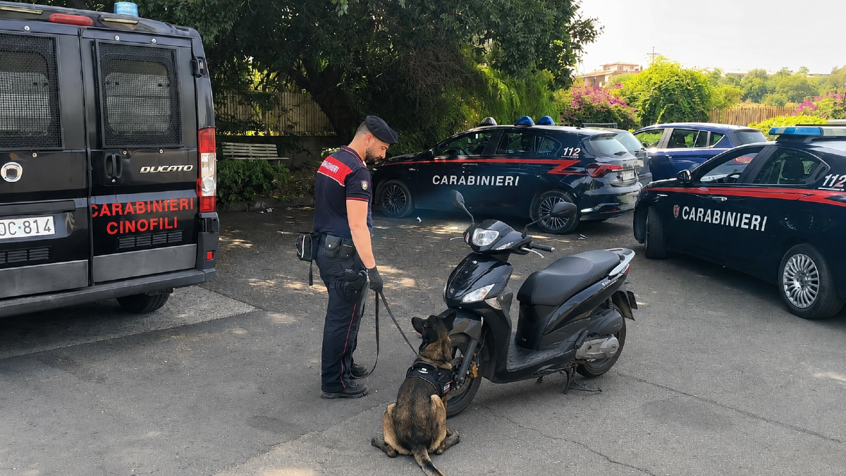 Paternò, cane antidroga fiuta la droga nello scooter: denunciato 25enne - 