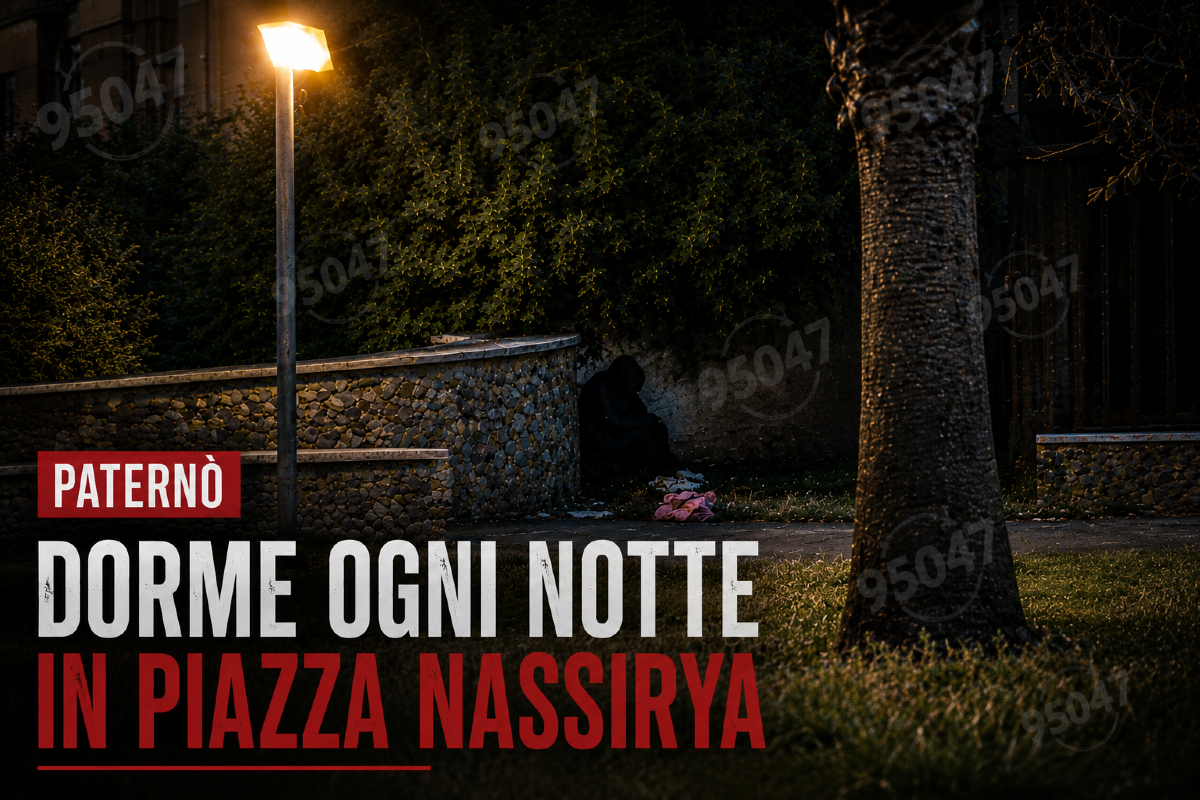 Paternò, appello per l’uomo che dorme in piazza Nassirya