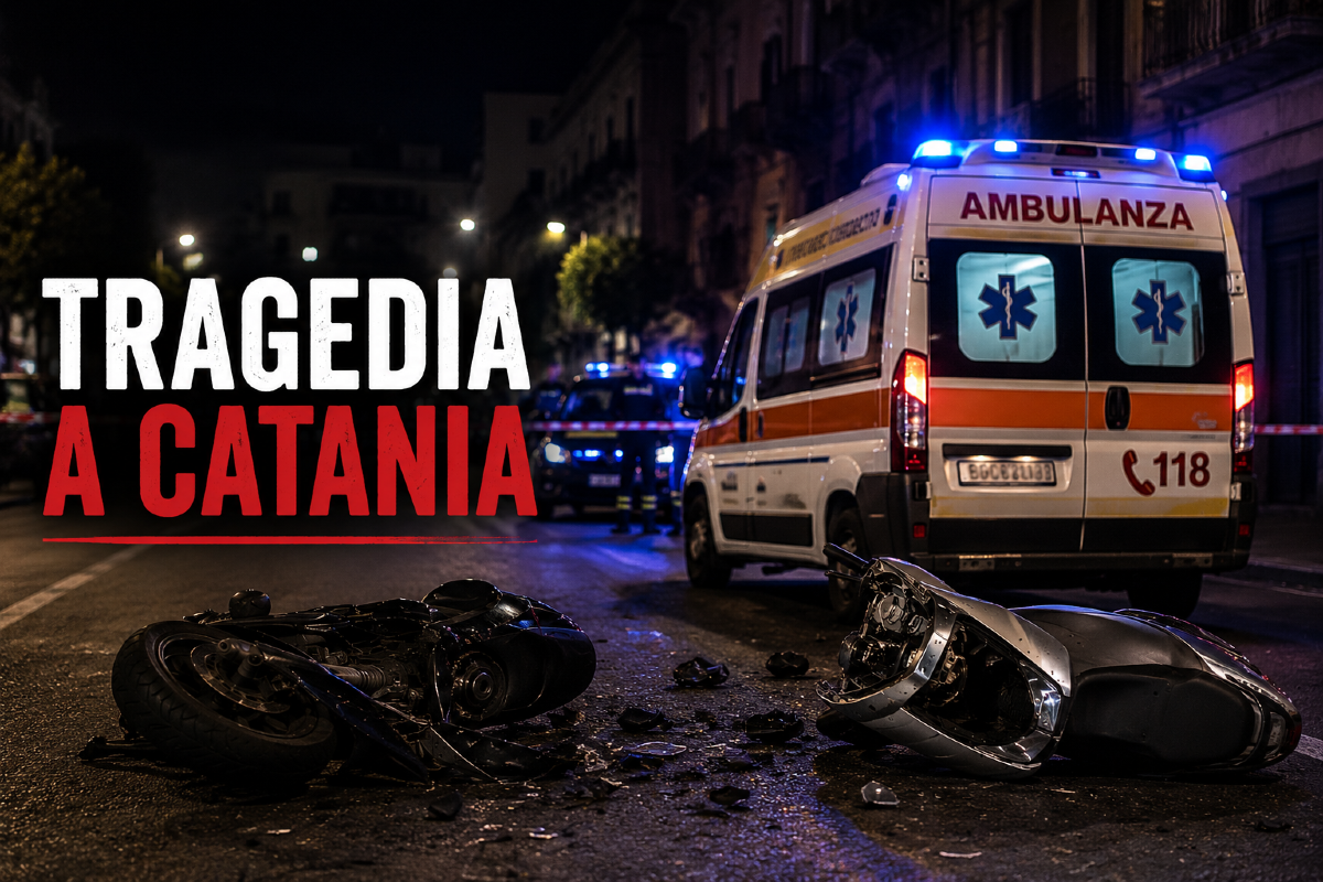 Tragedia nella notte a Catania: violento schianto tra moto e scooter, morti due giovani - 