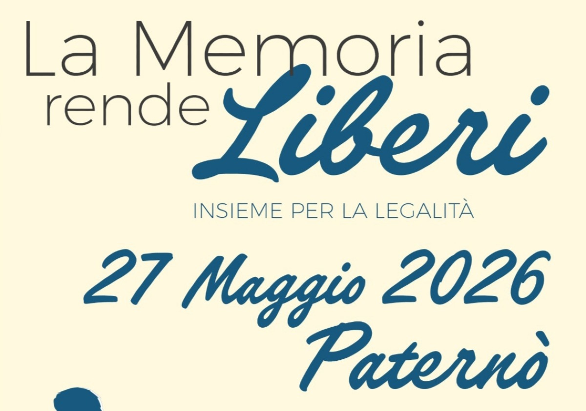 Paternò, il 27 maggio manifestazione “La memoria rende liberi”: scuole e associazioni insieme per la legalità - FOTO PAGINA ISTITUZIONALE COMUNE 