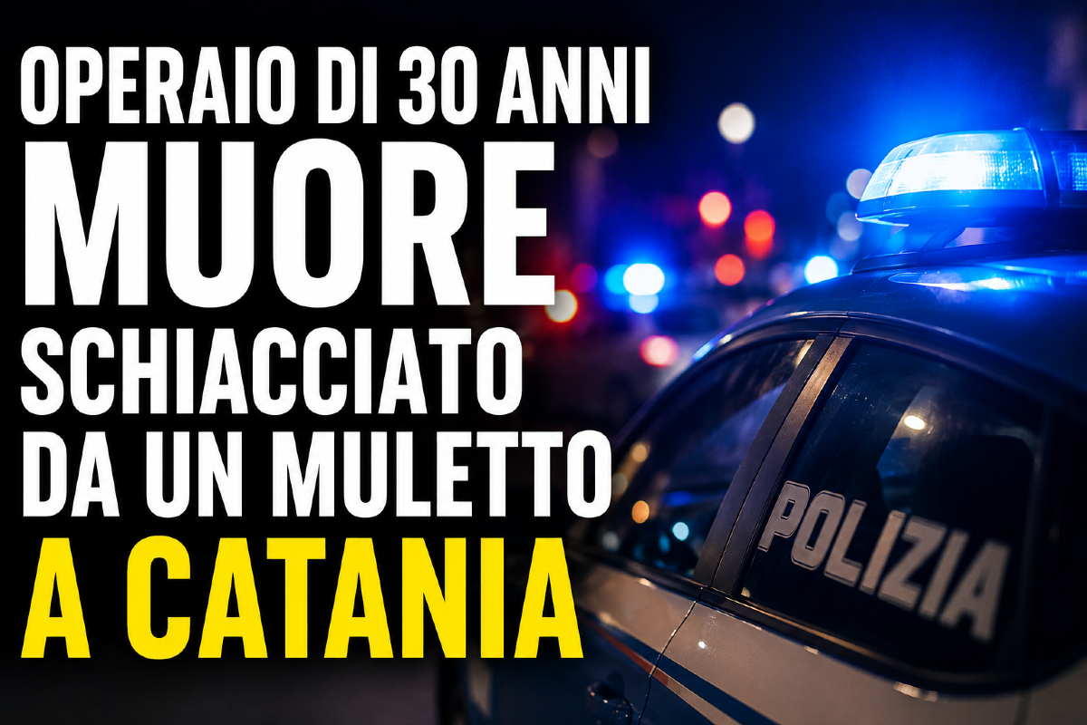 Tragedia sul lavoro a Catania, operaio di 30 anni muore schiacciato da un muletto