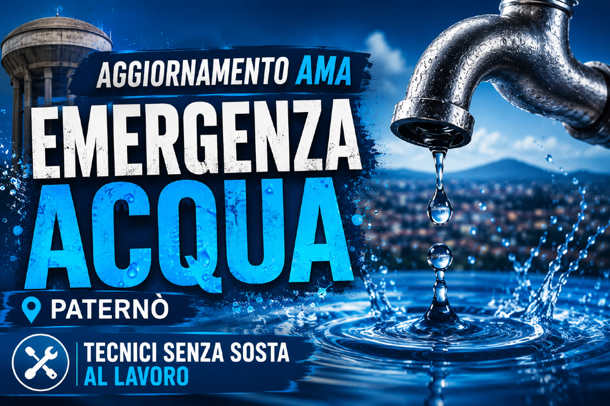 Paternò, emergenza acqua senza fine: AMA aggiorna, “situazione complessa”, tecnici senza sosta al lavoro - 