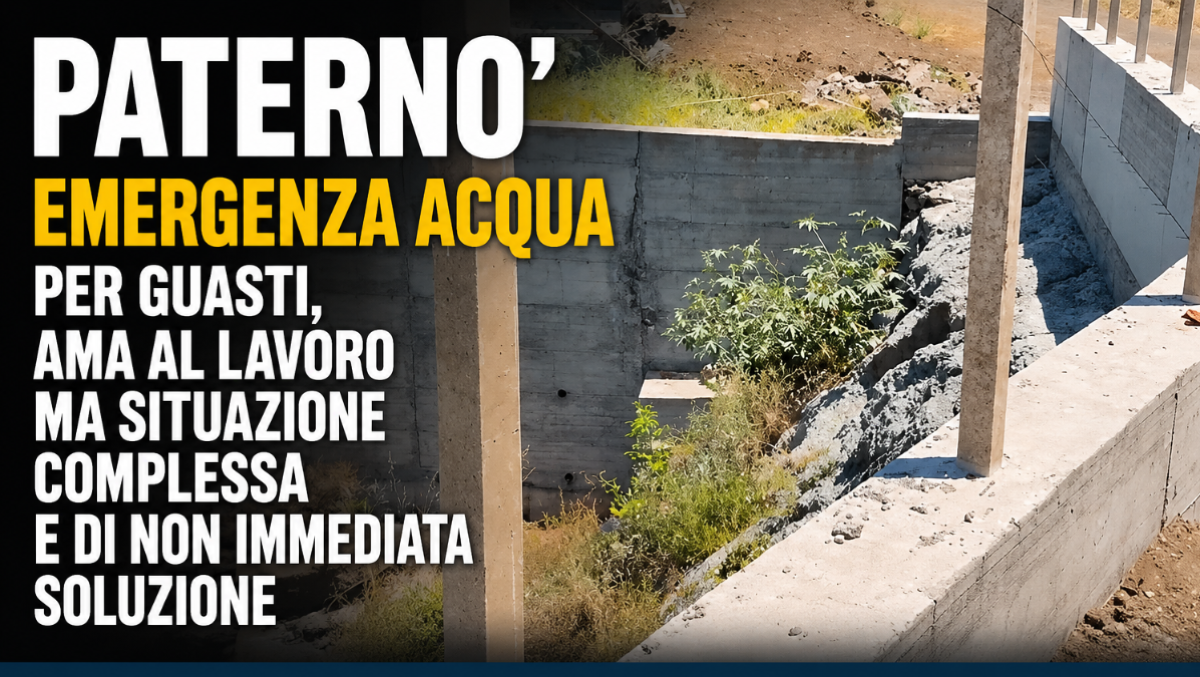 Paternò, emergenza acqua: Ama al lavoro ma situazione complessa. ripristino entro 12 ore - 