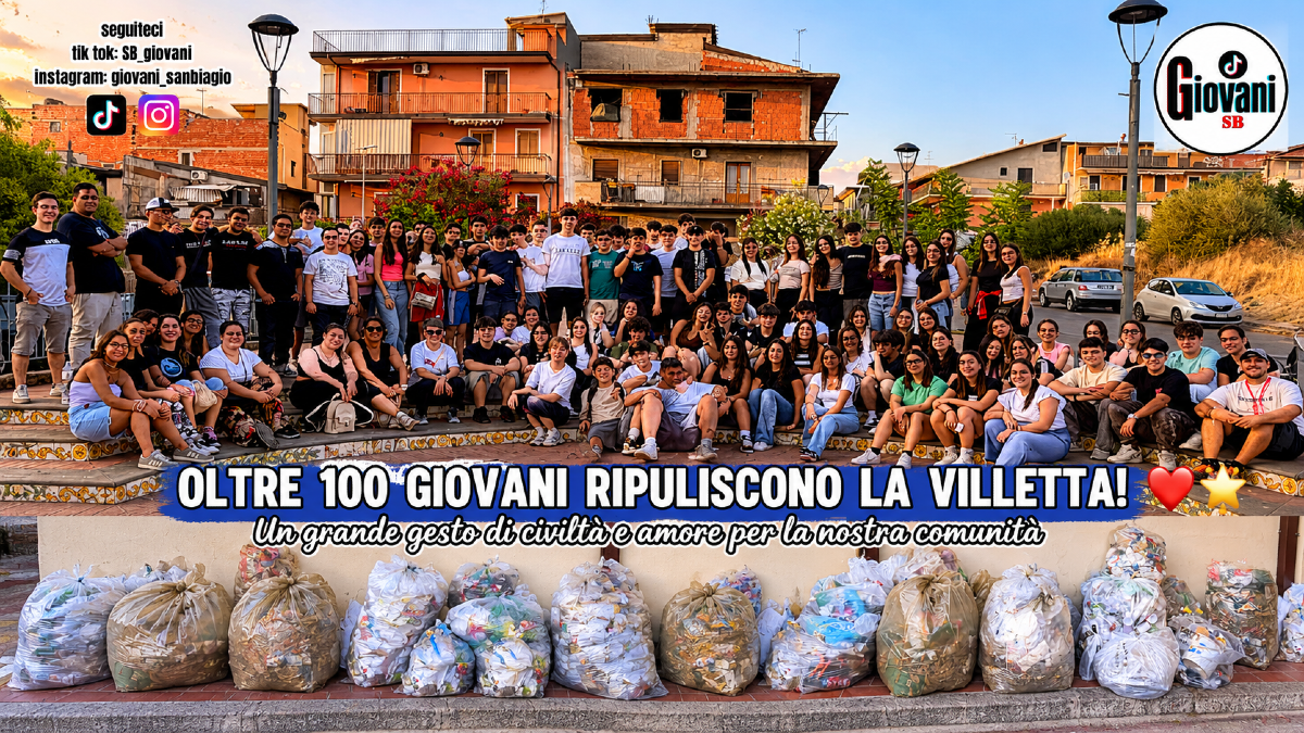 Paternò, oltre 100 giovani ripuliscono la Villetta: il grande esempio dei ragazzi del GREST San Biagio - 