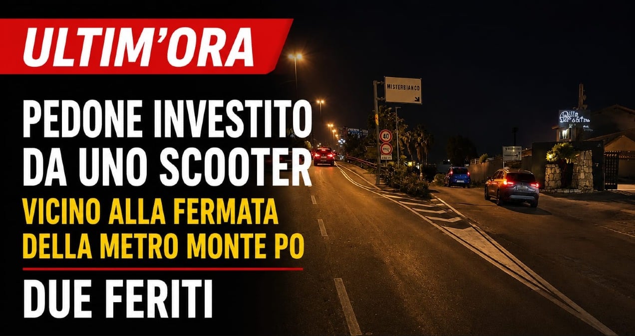 🔴 ULTIM'ORA – Pedone investito da uno scooter nei pressi della stazione Metro Monte Po: due feriti. - 