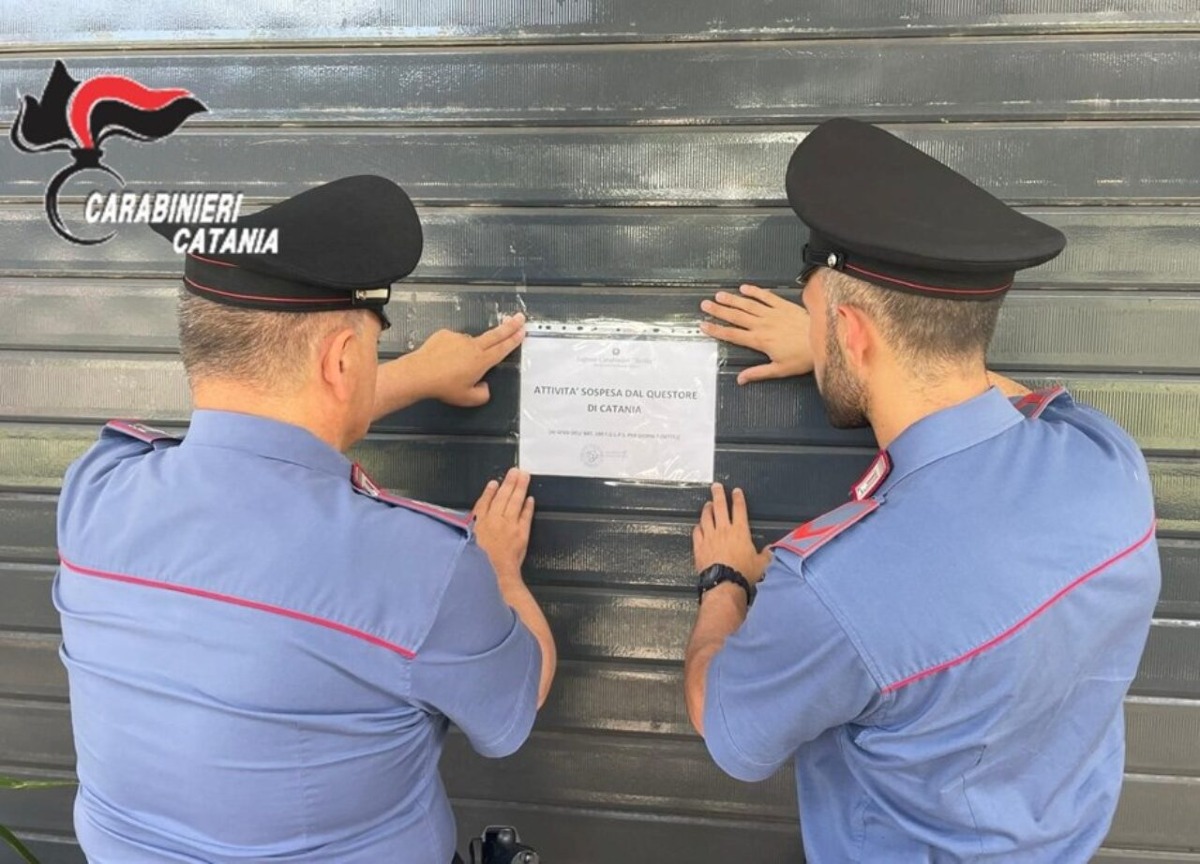 Piedimonte Etneo, bar chiuso dalla Questura: frequentato da soggetti con gravi precedenti - 