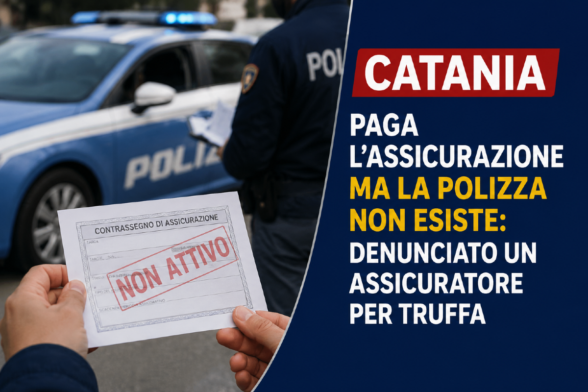 Catania, paga l’assicurazione ma la polizza non esiste: denunciato un assicuratore per truffa. - 
