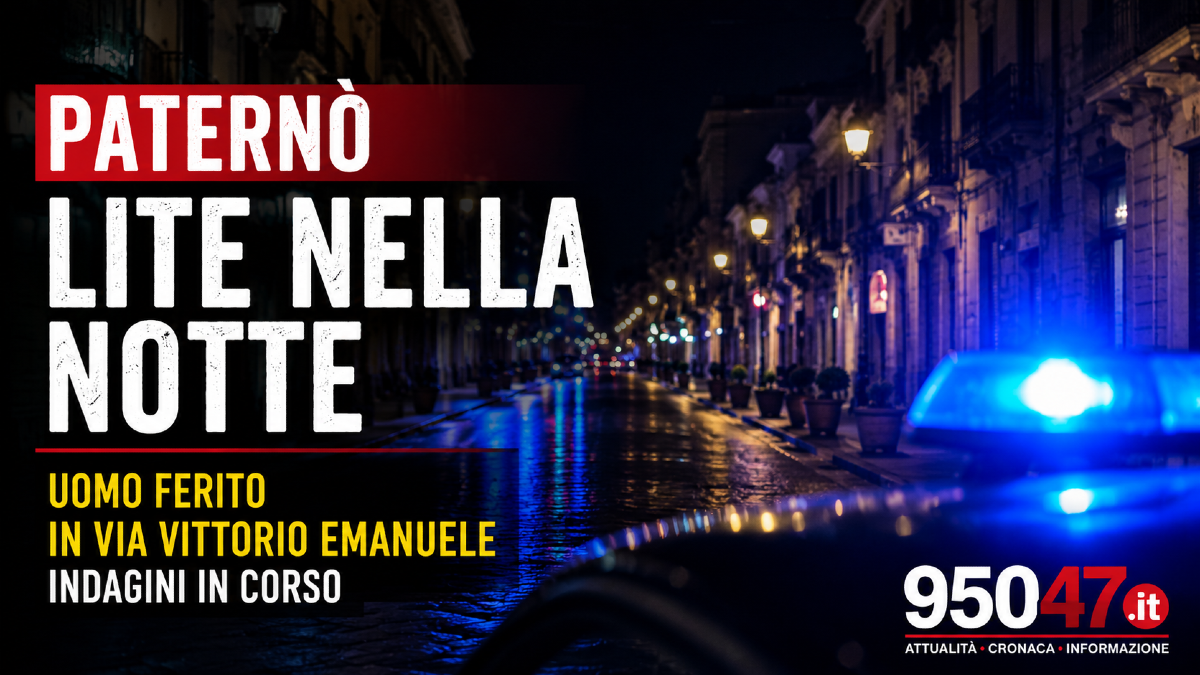 Paternò, lite nella notte in via Vittorio Emanuele: uomo ferito con un'arma da taglio - 