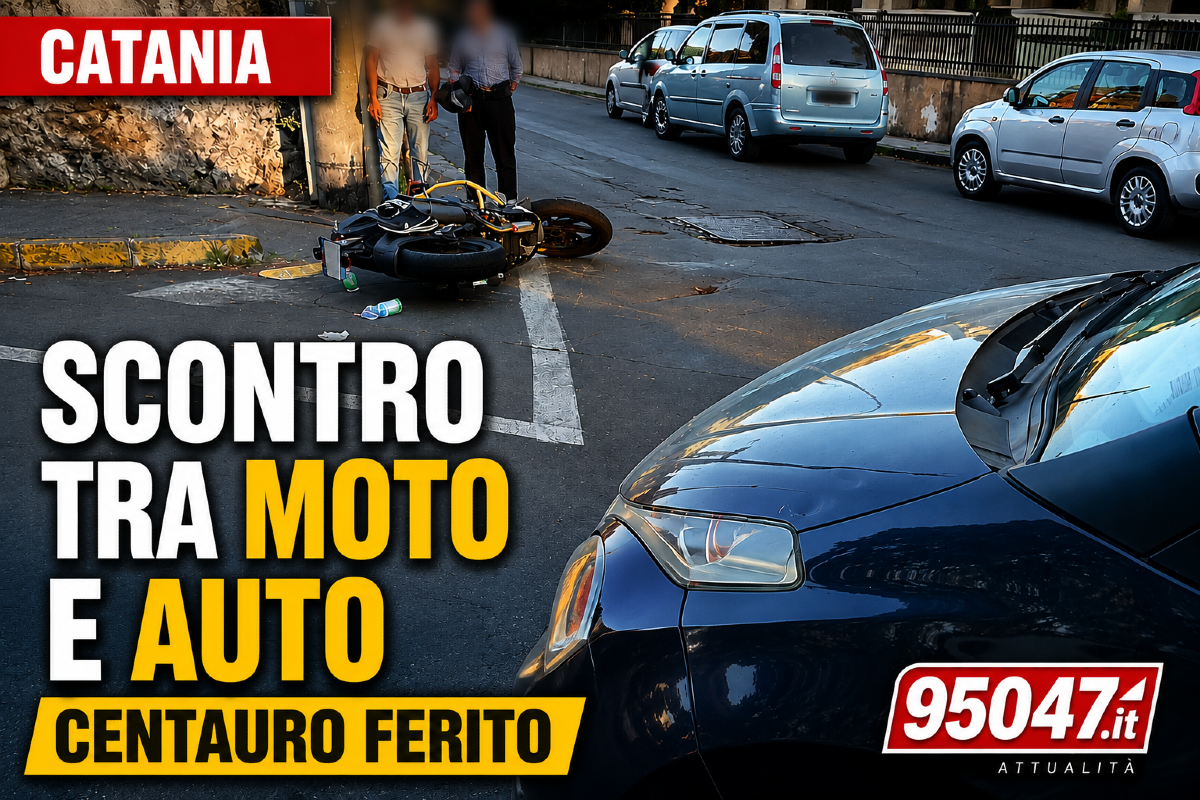🔴 Catania, scontro tra moto e auto in viale Marco Polo: centauro ferito - 