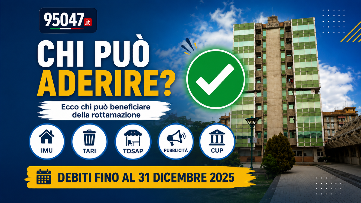 Paternò, stop a sanzioni e interessi sui tributi comunali fino al 31 dicembre 2025: ecco chi può aderire - 