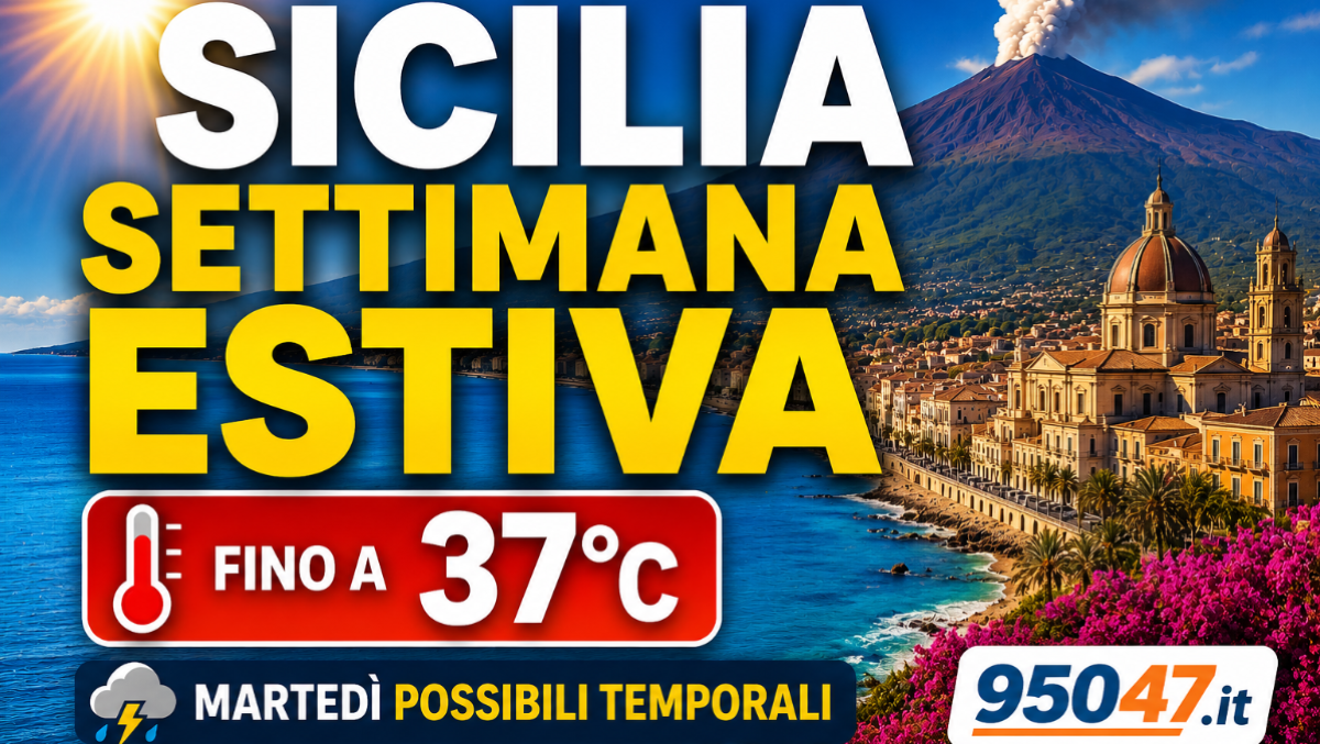 🔴 Settimana di caldo in Sicilia: temperature fino a 37 gradi, martedì rischio temporali - 