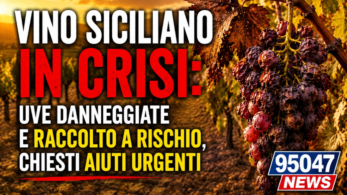 Vino siciliano in crisi: uve danneggiate e raccolto a rischio, chiesti aiuti urgenti. - 