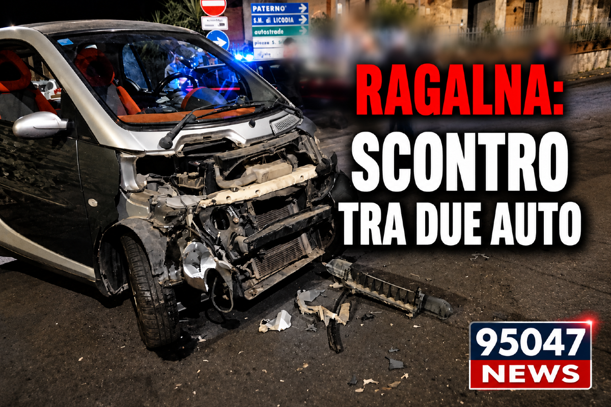 Ragalna, scontro tra due auto nella notte - 