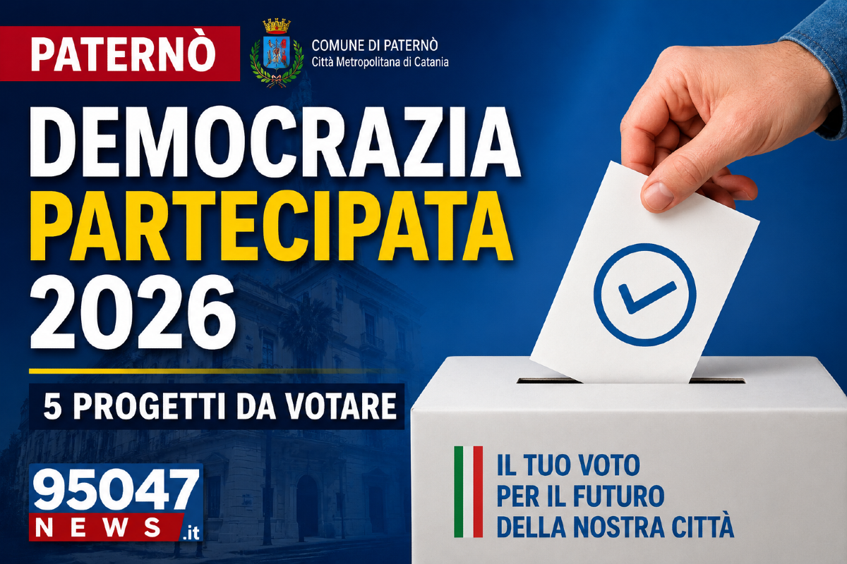 Paternò, al via le votazioni della Democrazia Partecipata 2026: ecco i 5 progetti tra cui scegliere - 