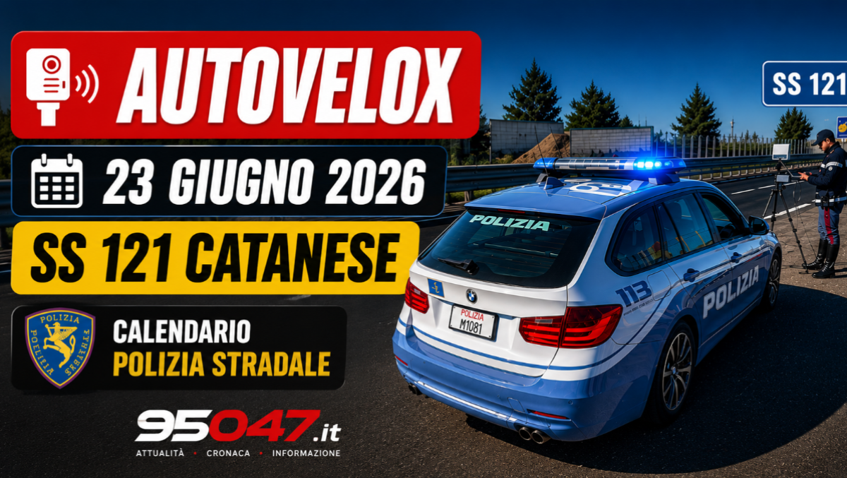 Domani controlli della velocità sulla SS 121: ecco il calendario settimanale della Polizia Stradale - 