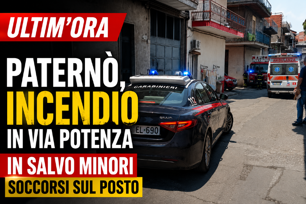 🔴 ULTIM'ORA | Paternò, appartamento in fiamme in via Potenza: in salvo alcuni minori, soccorsi sul posto - 