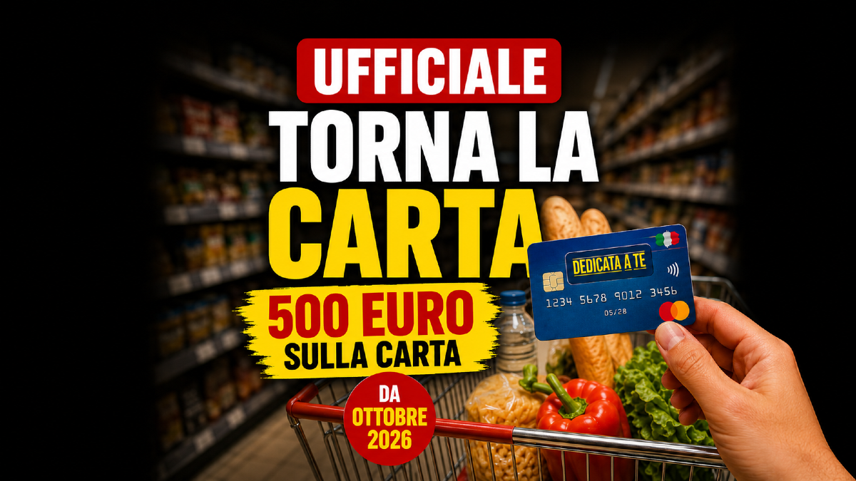 Bonus spesa da 500 euro, torna la Carta “Dedicata a te”: ecco chi la riceverà da ottobre  - 