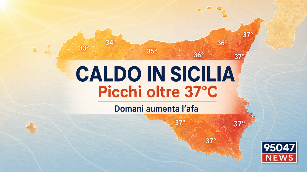 Caldo intenso in Sicilia: oggi punte oltre 37°C, domani aumenta lo stress termi - 