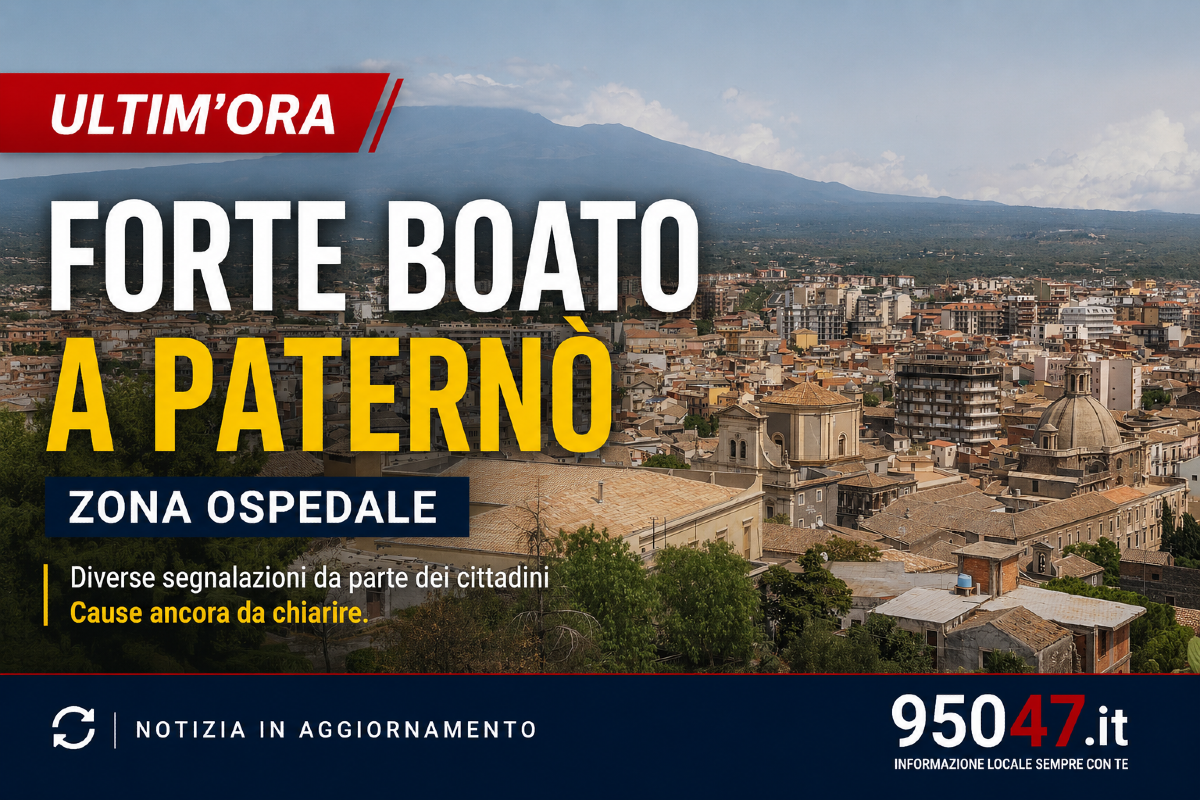 ULTIM'ORA – Forte boato nella zona dell'ospedale di Paternò: diverse segnalazioni, cause ancora da chiarire - 